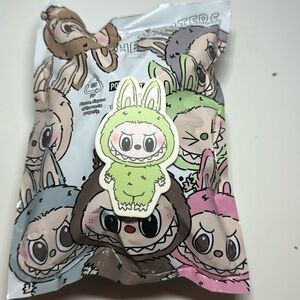 POPMART LABUBU THE MONSTERS EXCITING MACARON GREEN GRAPE PLUSH KEYCHAIN